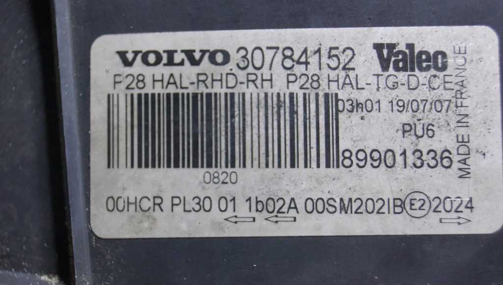 фото №12, Лампа правый перед volvo xc90 uk