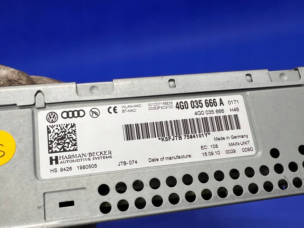 фото №7, Audi a6 a7 c7 4g считыватель navi 3g 4g0035666a 4g0035666