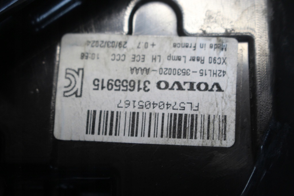 фото №6, Лампа левая задняя volvo xc90 ii 2 герметичная 31655915