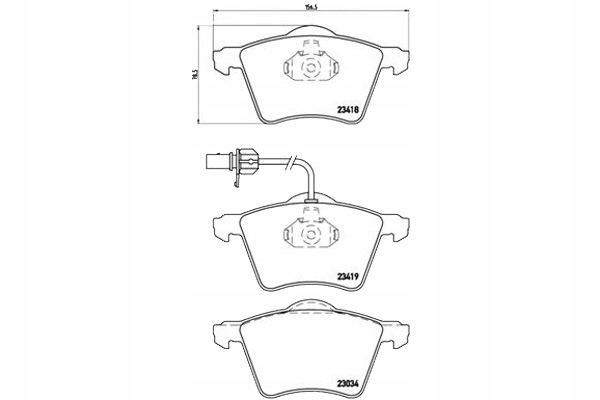 Купить Тормозные колодки тормозной. vw sharan 00- с датчик.