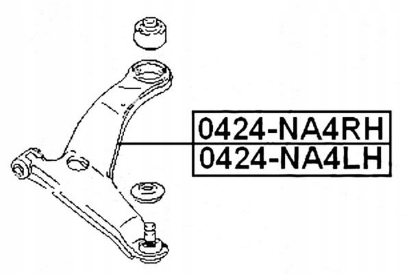 фото №2, Рычаг mitsubishi перед grandis 04-11 pr febest