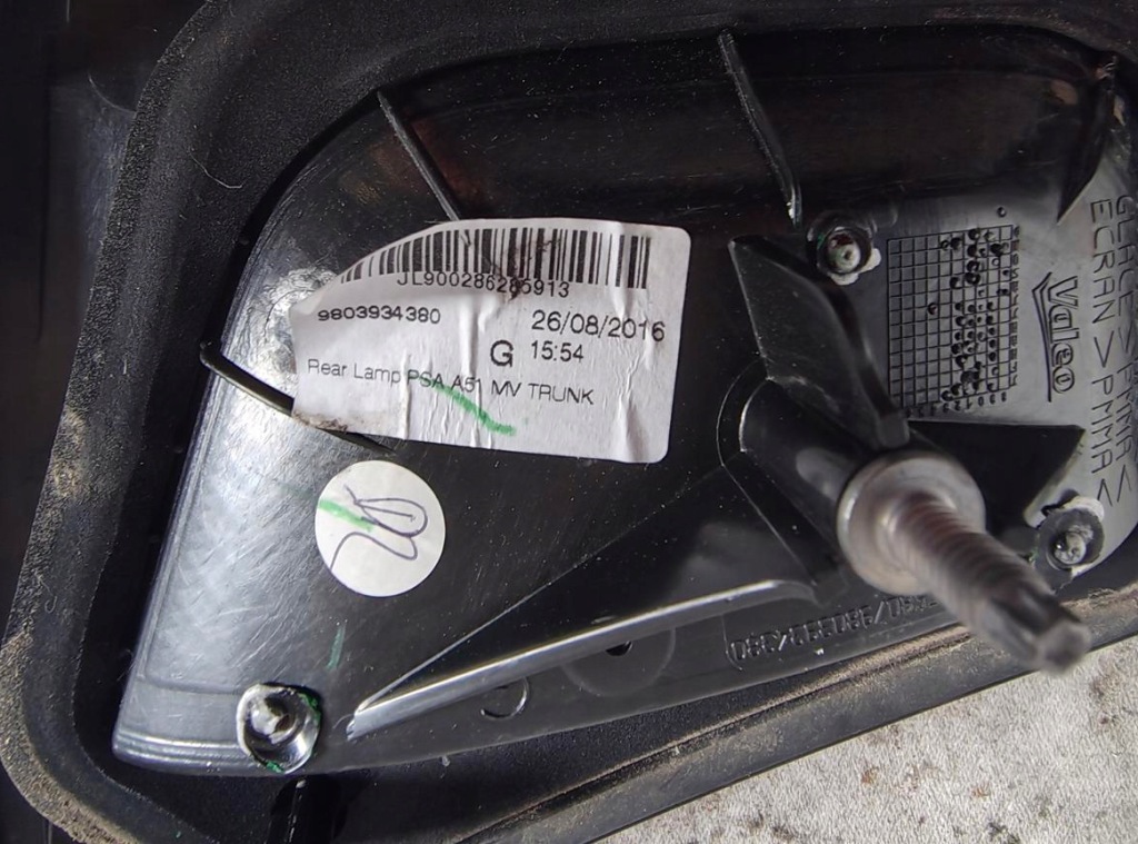 Citroen c3 2 рестайлінг  13- фара задня ліва w кришці  9803934380 Недорого