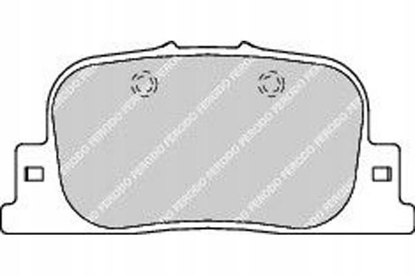 фото №1, Ferodo комплект гальмівних колодок ham. задня toyota camry, priu