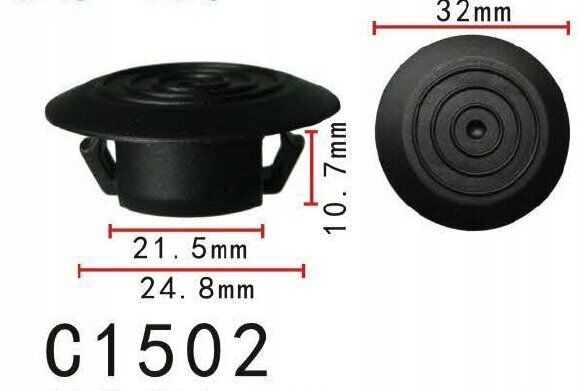 фото №4, 10x кліпси заглушки накладки порога toyota ch-r corolla e12 e15 yaris