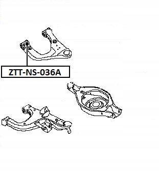 фото №2, Втулка nissan pathfinder r51m 05- заднего верхнего