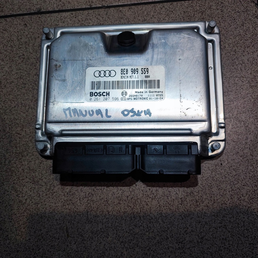 фото №1, Блок управления бортовой компьютер двигателя audi a4 b6 3.0 asn механическая коробка передач