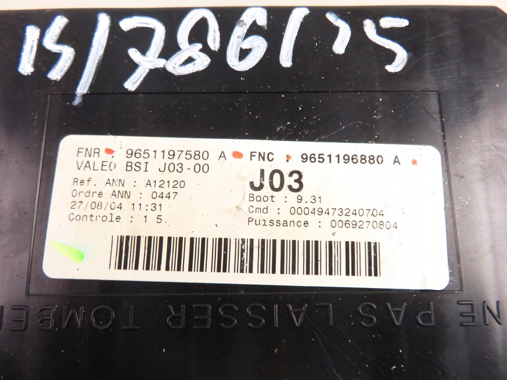 фото №8, Bsi peugeot 307 sw 2.0 hdi 9651197580a 9651196880a