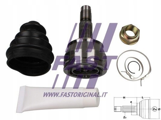 фото №3, Шарнір гомокінетичний fiat punto grande 05 ze