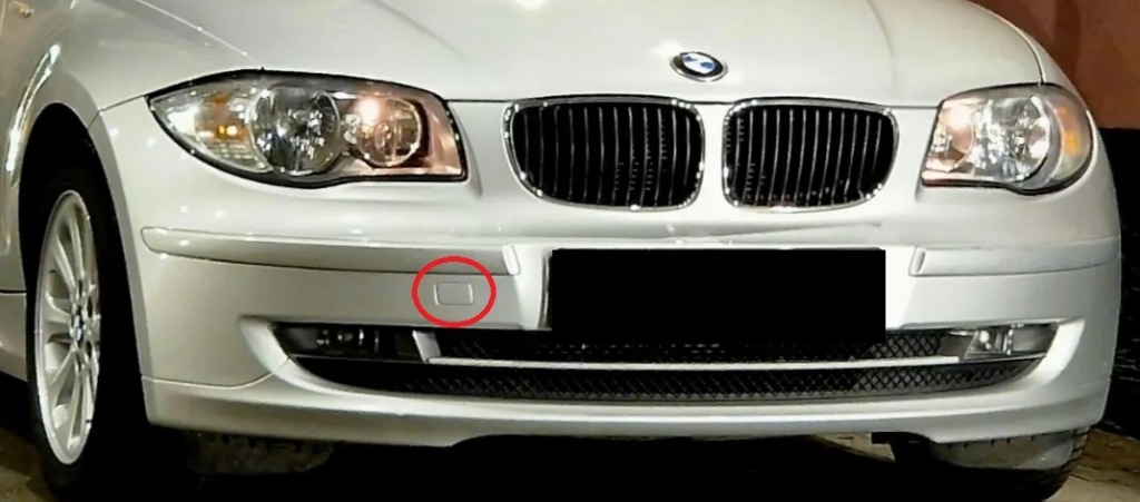 фото №13, Bmw seria 1 e81 e87 стандарт lift 07-11 заглушка фаркоп перед оригінал