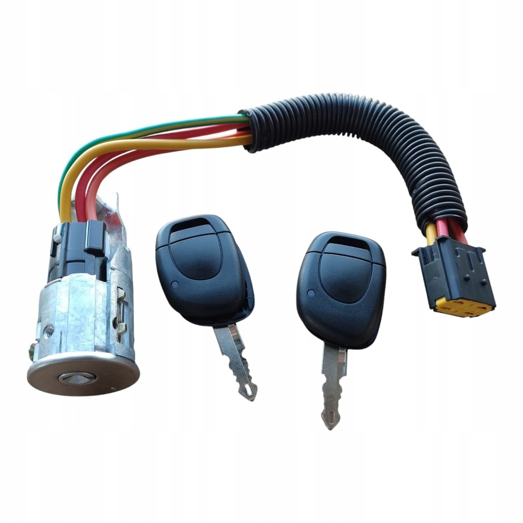 фото №1, Nowa замок зажигания renault колодка замка зажигания clio ii 2 ключи pod pilot thalia i