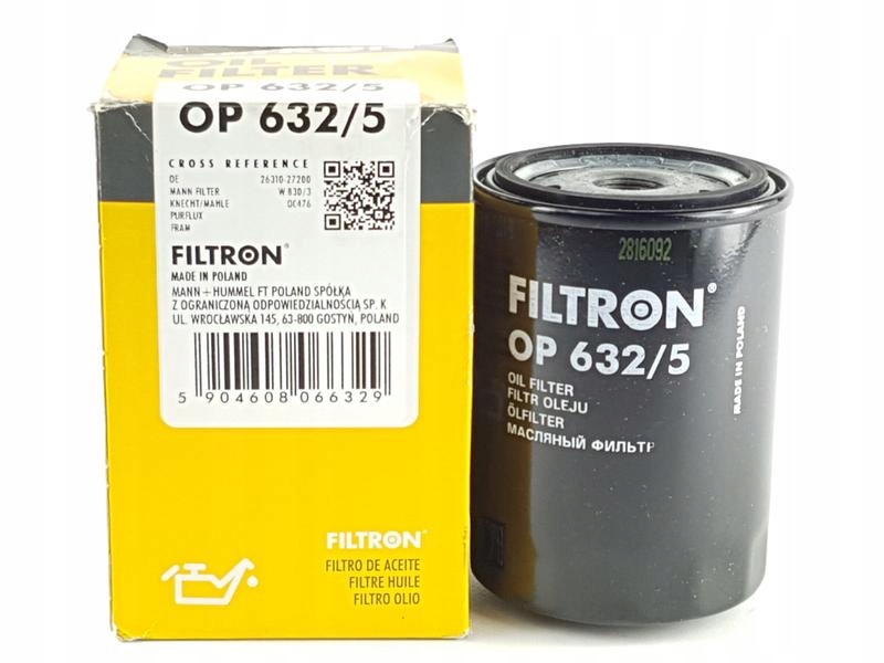 фото №2, Filtron фільтр оливи hyundai tucson i 2.0 crdi