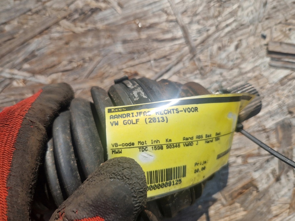 фото №4, Приводной вал правая перед vw golf v 5 jetta caddy leon ii