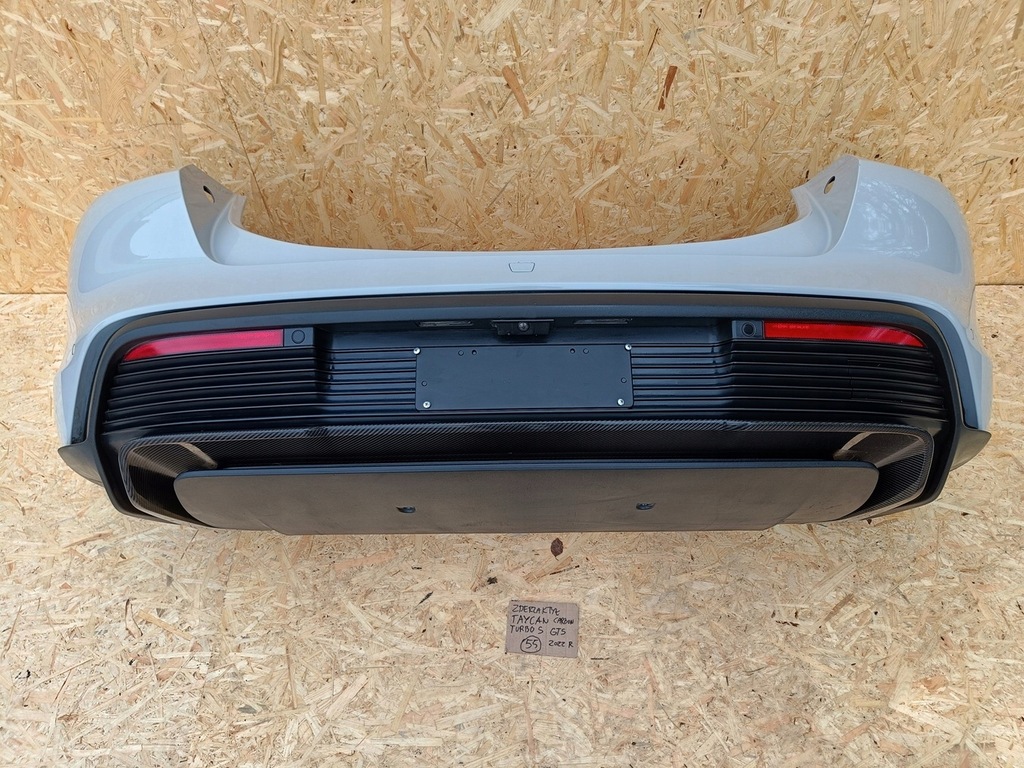 фото №6, Porsche taycan 9j1 камера kpl бампер задняя w цвет m9a kreide 2022r карбон