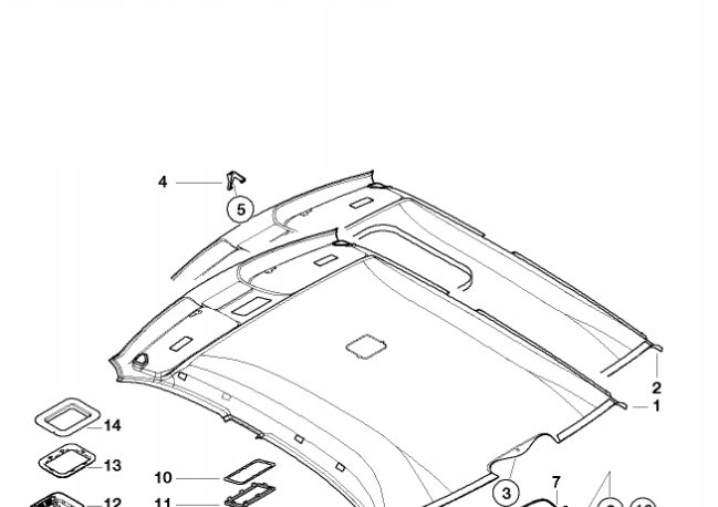 фото №5, Передня кришка стельовий bmw e90 e91 оригінальний 51442699107