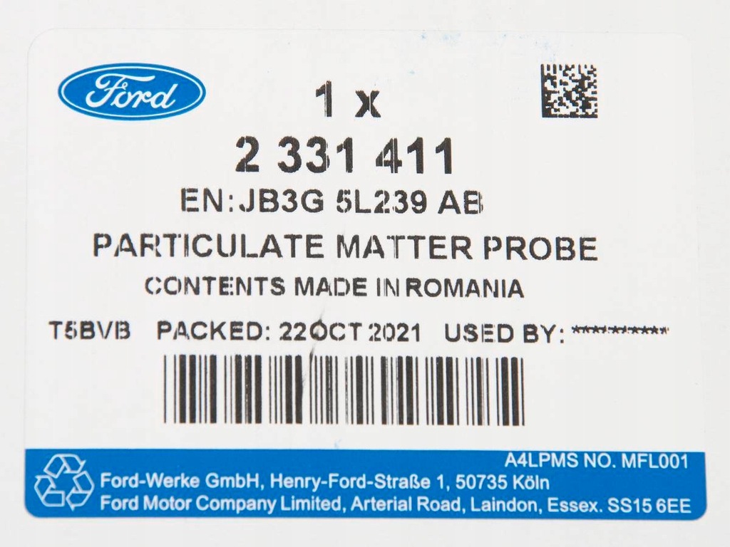 фото №3, Датчик лямбда-зонд 2,0 ecoblue / 3,2 tdci ranger 19-21