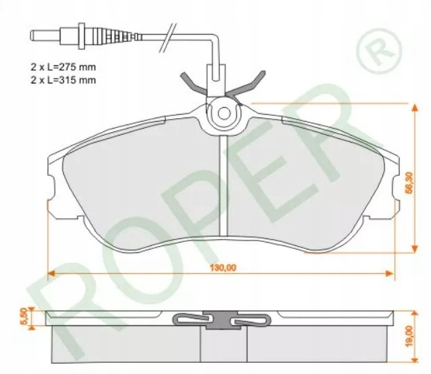 фото №2, Rk041,klocki тормозные перед citroen xsara 97- odp. gdb1260