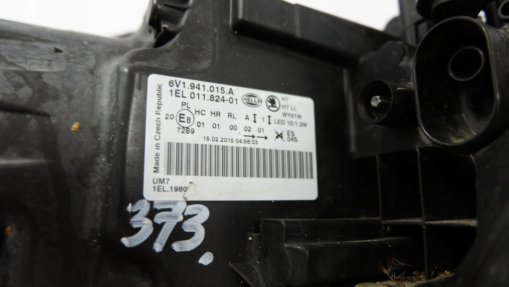фото №10, Skoda fabia iii лампа лівий перед 6v1941015a