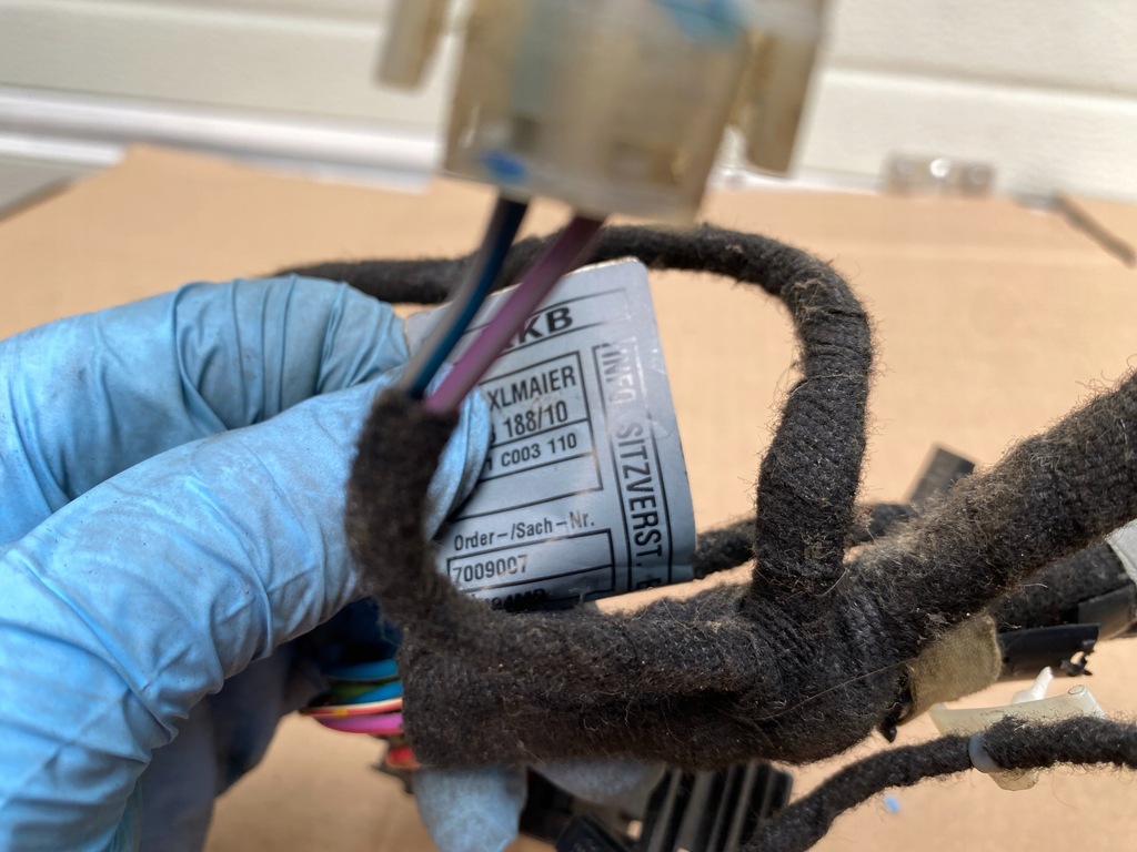 фото №12, Bmw e46 cabrio джгут електропроводка трубопровід сидіння правий перед пасажира