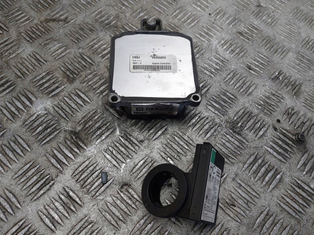 фото №1, Набор стартовый блок управления иммобилайзер astra g ii 1.6 16v 09355929