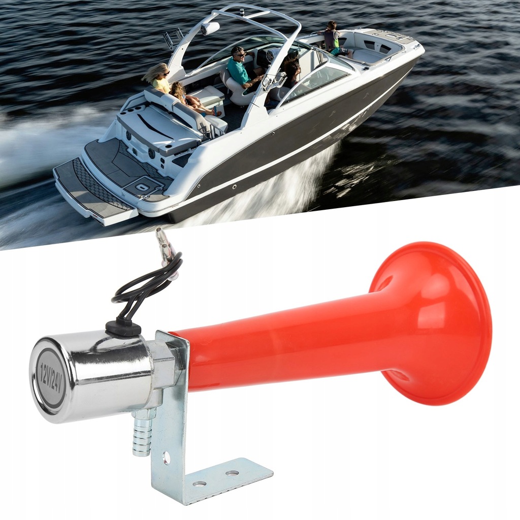 фото №9, Сигнал клаксон пневматична сигнал 12v/24v 180db