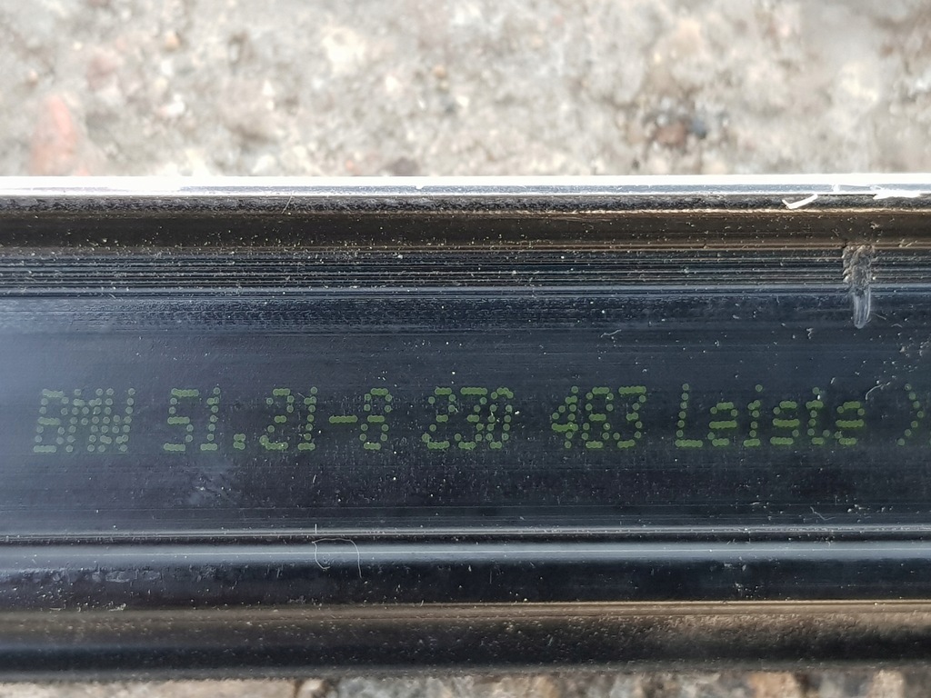 фото №9, Молдинг внутренний обшивка дверь подоконная левая перед хром 8 230 483 bmw e38