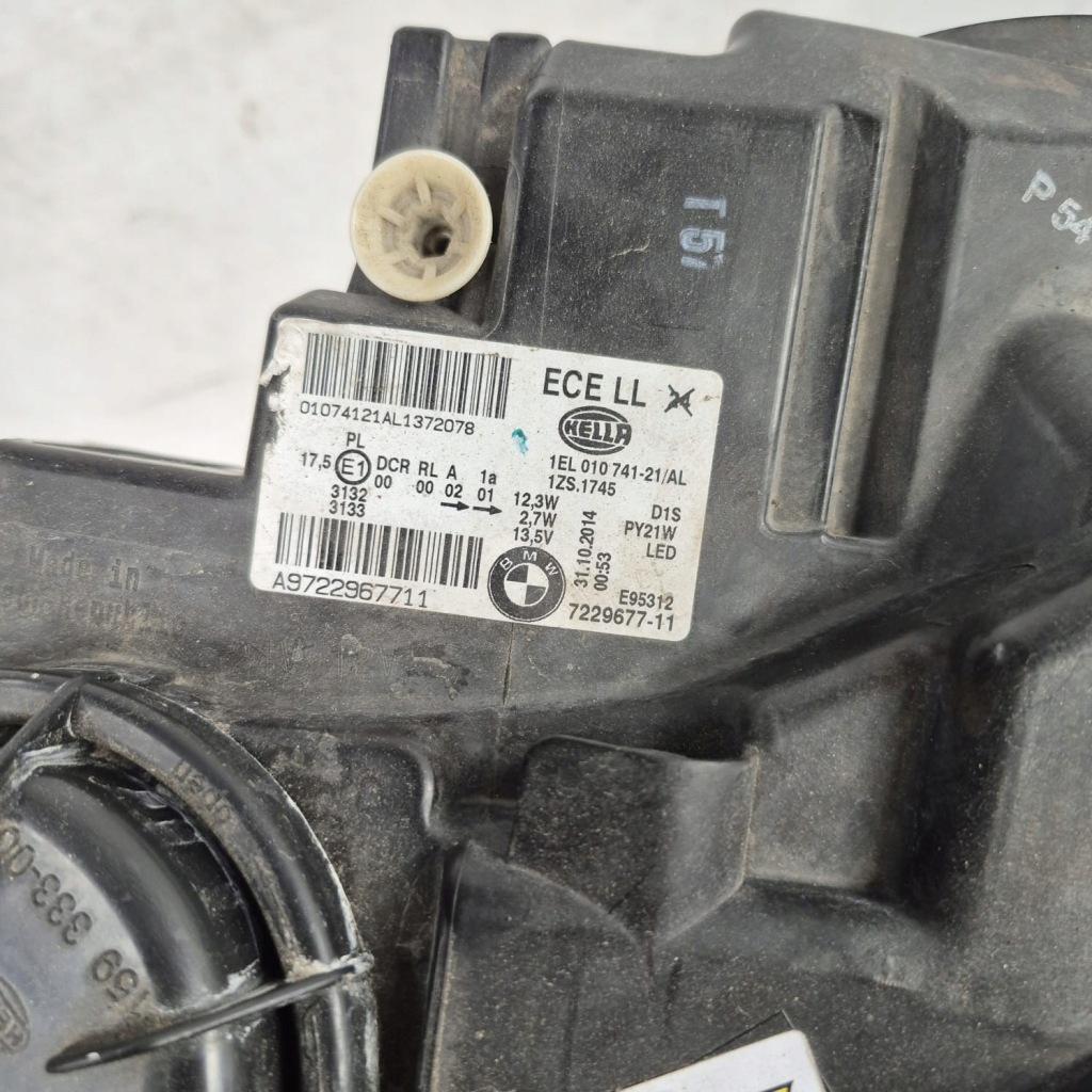 фото №9, Bmw 1 f20 f21 11-15 лампа левая перед передняя bi-xenon 7229677