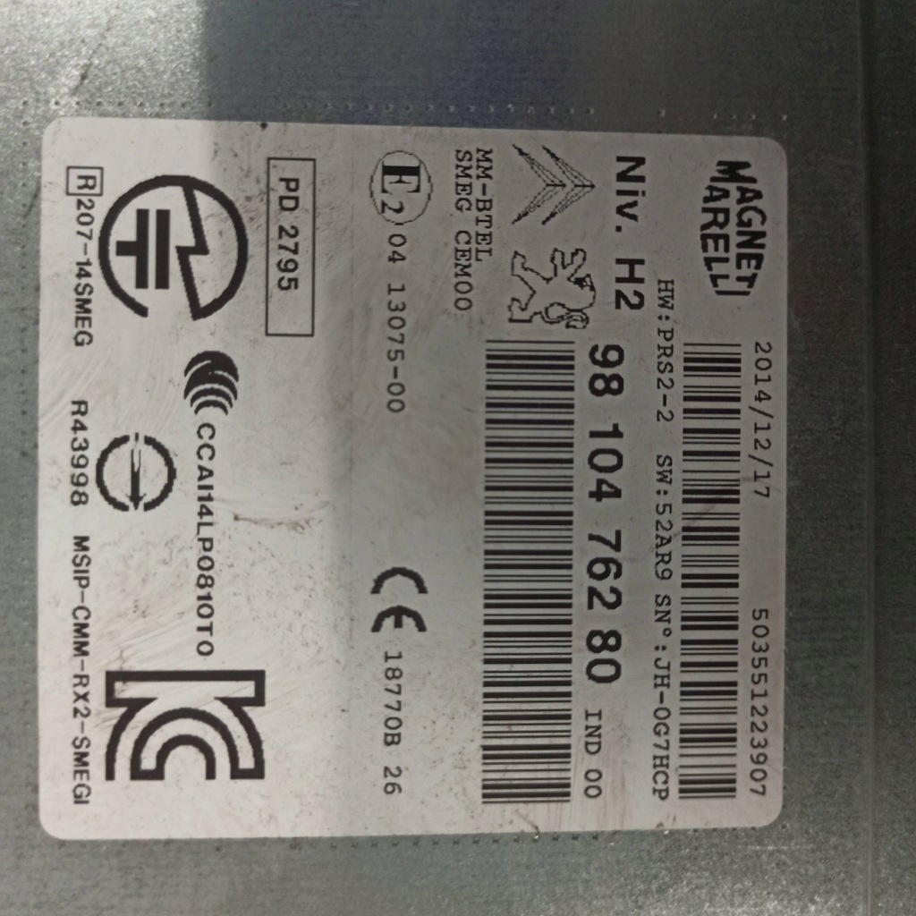 фото №13, Peugeot 308 ii t9 радіо cd навігація 9810476280