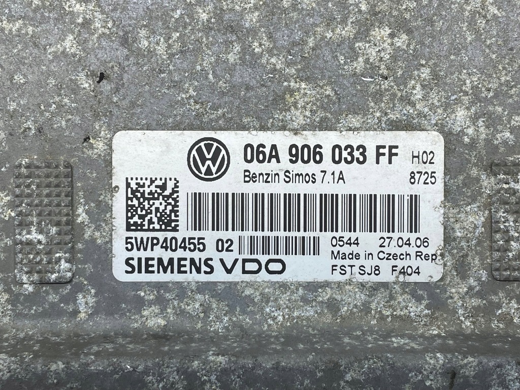 фото №8, Seat leon 1p 2006 блок управления / модуль ecu 06a906033ff