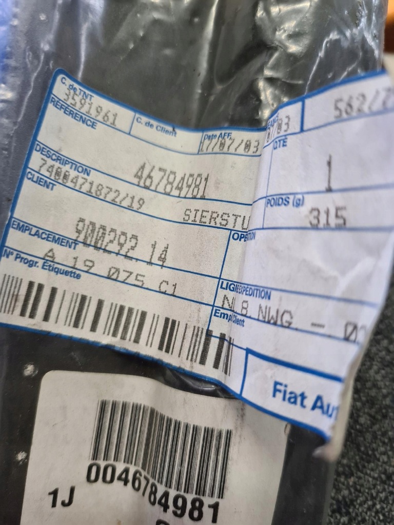 фото №4, Молдинг захист двері перед права fiat stilo nowa