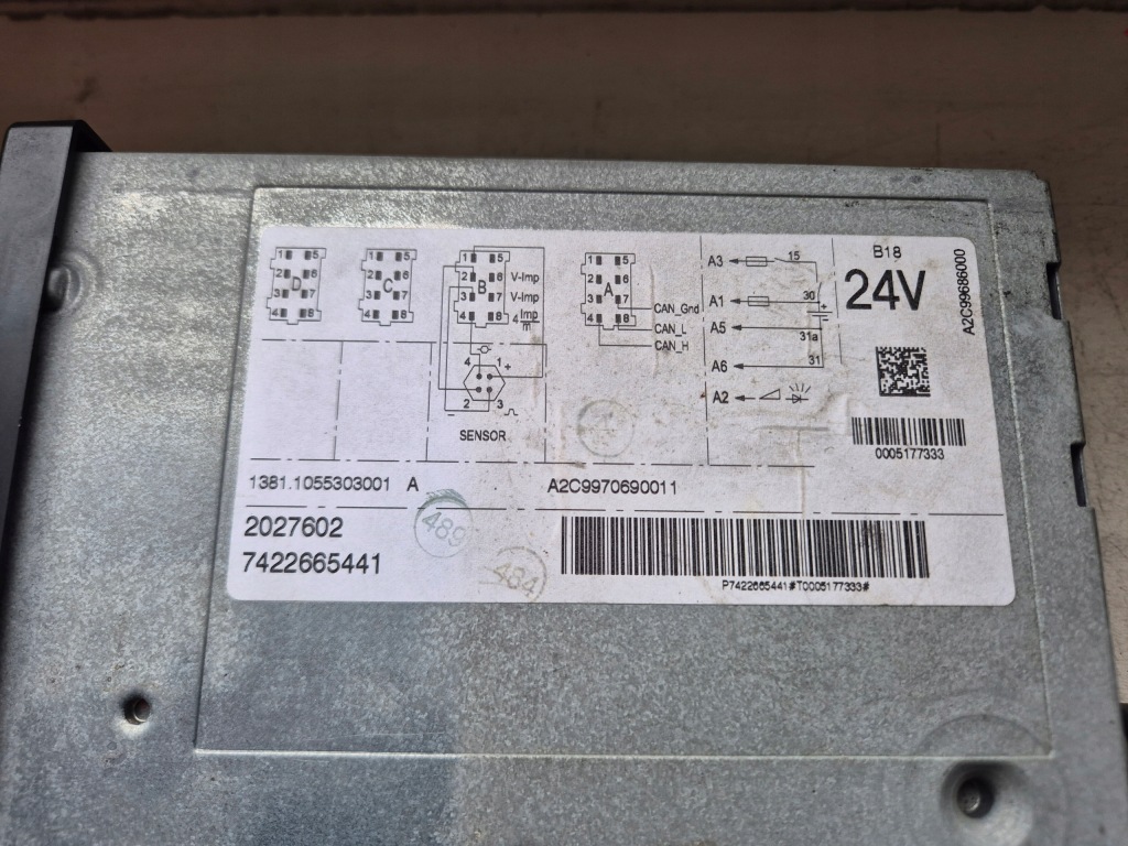 Тахограф continental r 2.2a 2018 rok daf xf 106 , cf , lf euro 6 2027602 Доставка