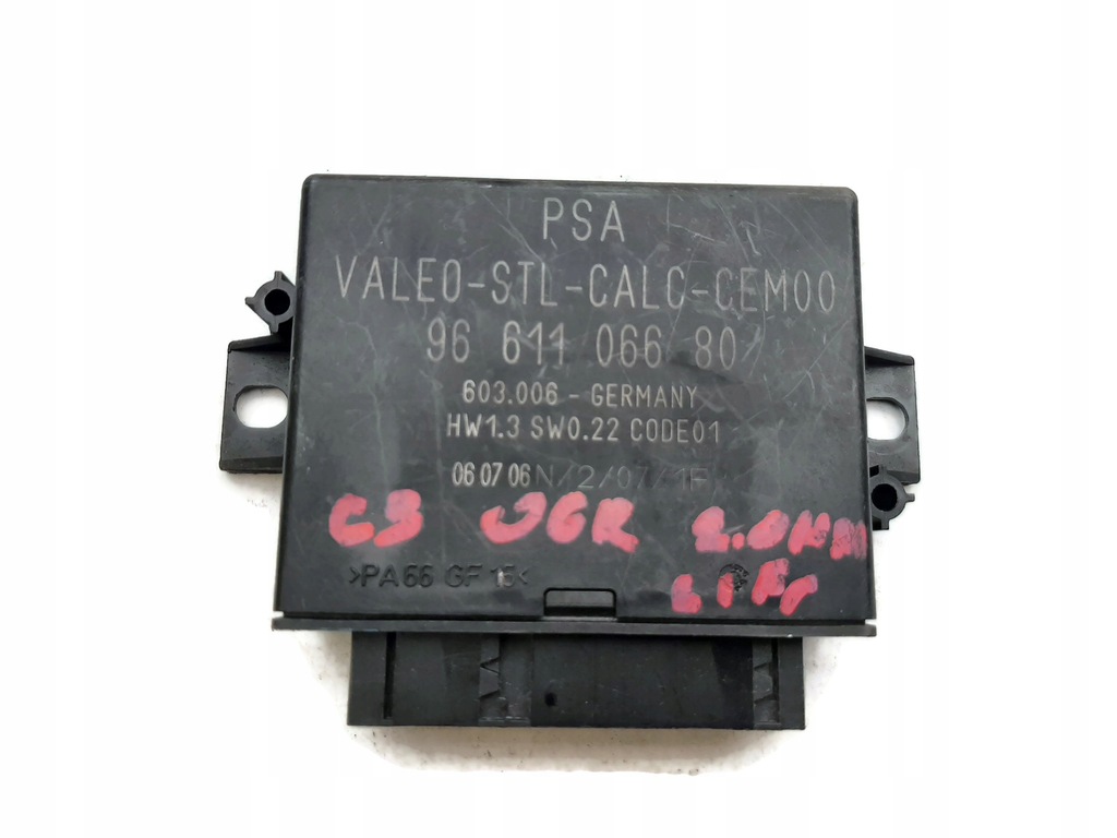 фото №1, Модуль блок керування pdc citroen c3 9661106680