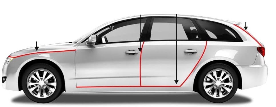 фото №16, Прокладка дверь резиновый zbrojona универсальная защита край краевая 5m