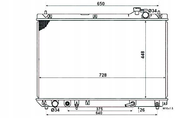 фото №2, Nrf 58378 радіатор, система охолодження двигуна