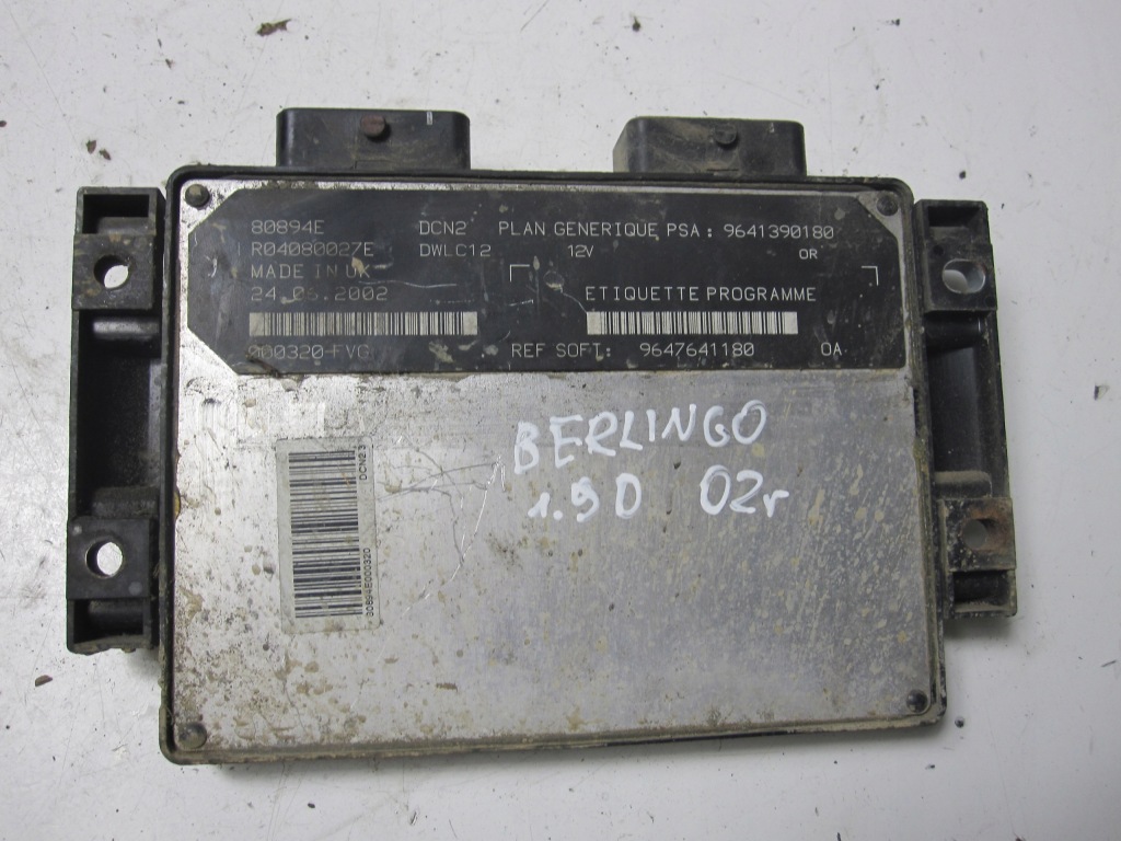 фото №1, Бортовий комп'ютер блок керування citroen berlingo 1.9d 2002r