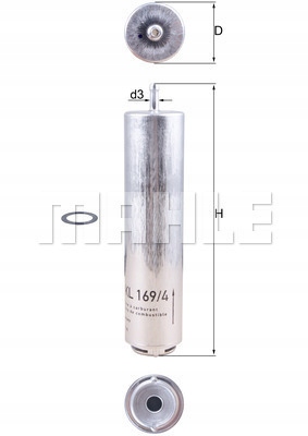 Kl169/4d knecht фильтр топлива bmw Цена