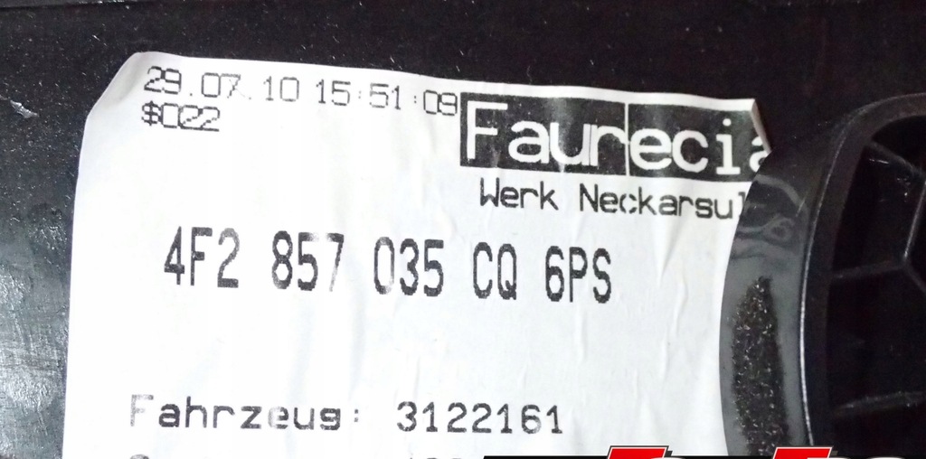 фото №10, Бардачок пасажира 4f2857035cq 6ps rhd audi a6 c6