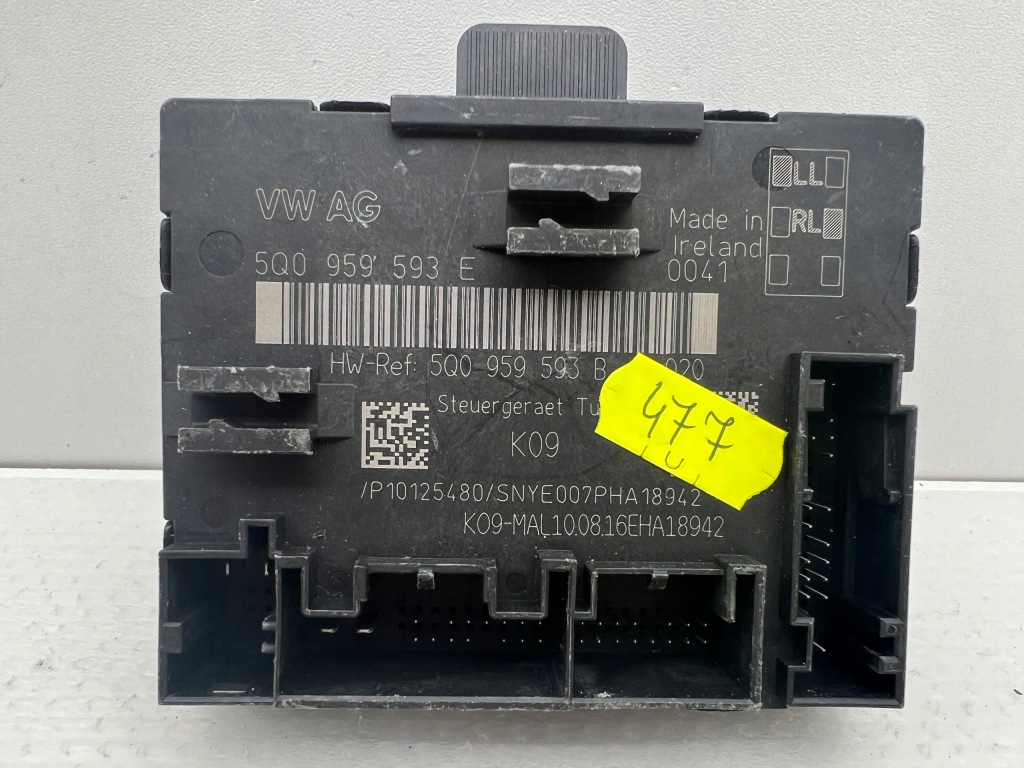 фото №1, Модуль дверь левый перед передний skoda superb iii 5q0959593e