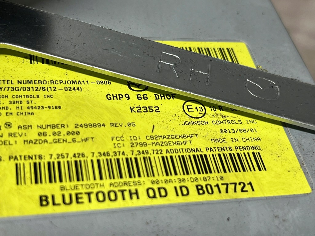 фото №6, Модуль блок управления mazda cx-5 cx5 ghp966dh0f