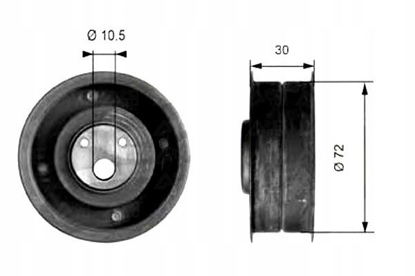 фото №1, Gates ролик натяжителя vw audi