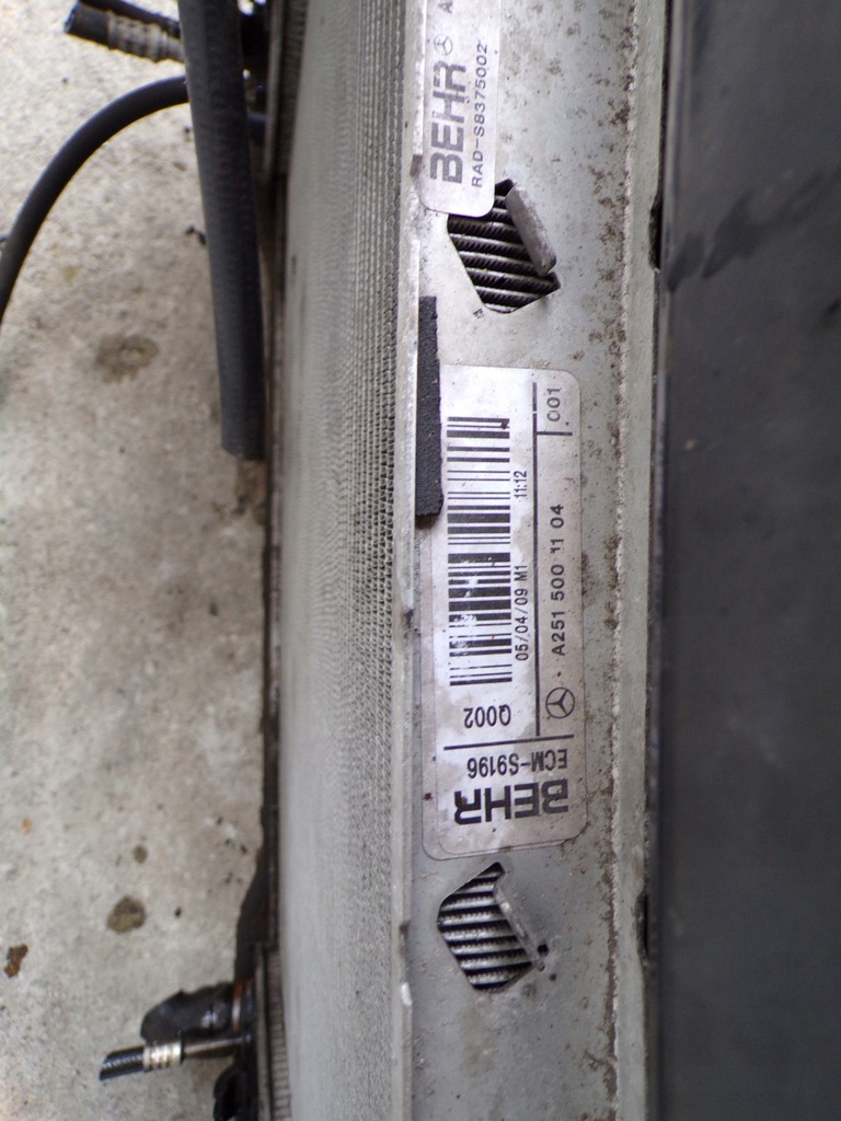 фото №8, Pas передний радиатор mercedes w251 r klasa дизель