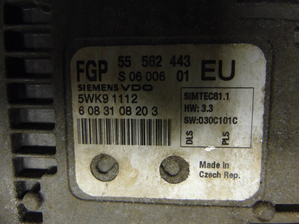 фото №11, Набор стартовый иммобилайзер opel vectra c lift 2.2 16v бензин europa