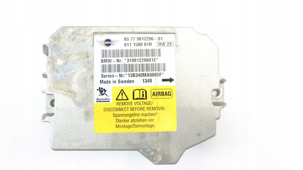 Mini cooper r57 модуль блок керування подушок 9812296 Доставка