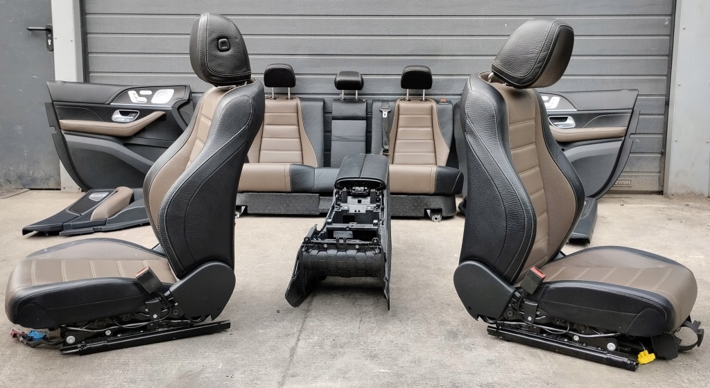 фото №5, Сидіння заднє сидіння обшивки mercedes gle w167 coupe підігрів вентильовані v167