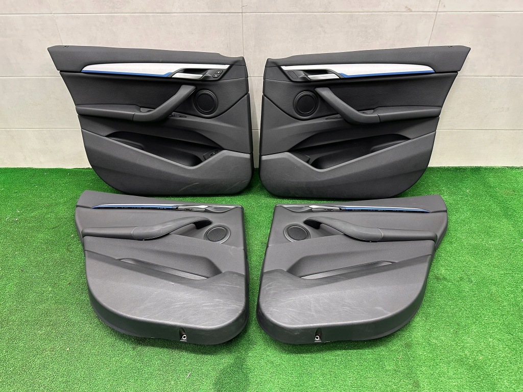 фото №10, Bmw x1 f48 середина сидіння заднє сидіння тунель обшивки оббивка czarna шкіра