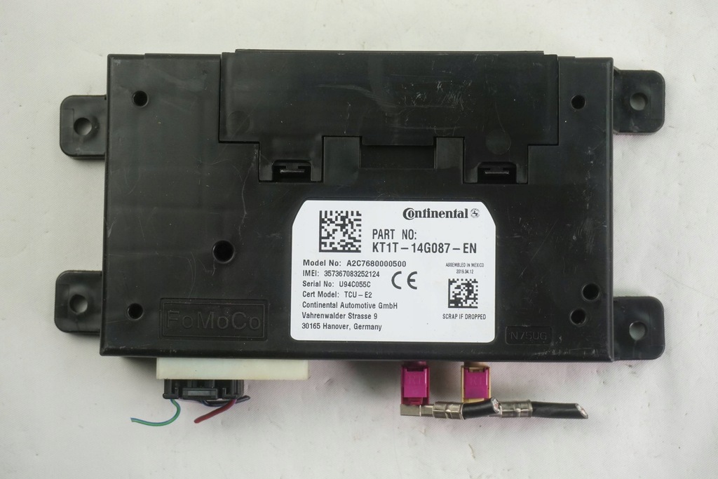 фото №1, Модуль телефону ford transit custom kt1t-14g087-en