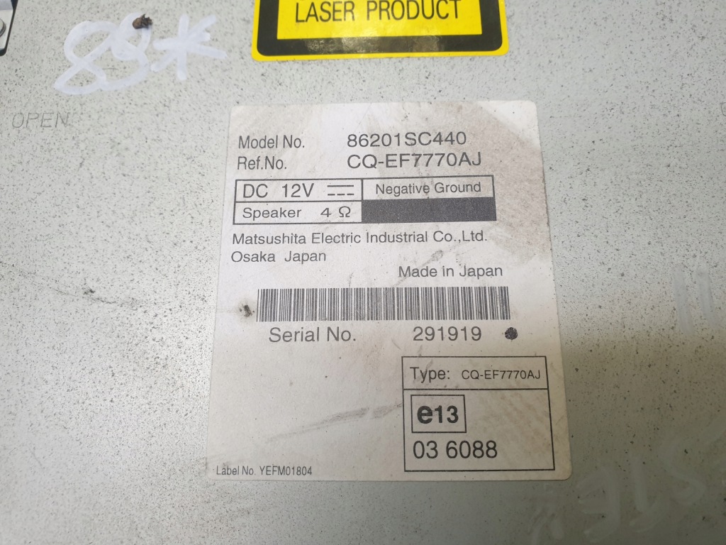 фото №5, Радио cd mp3 subaru forester iii 86201sc440