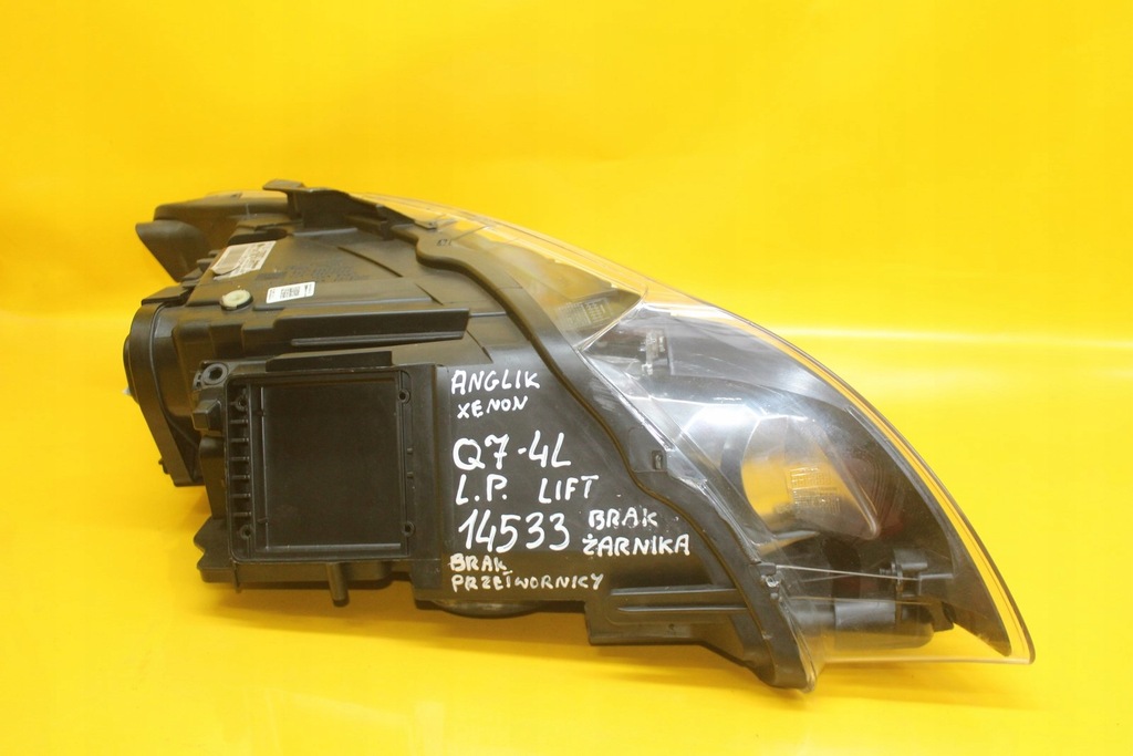 фото №6, Лампа левый перед ксенон audi q7 4l lift 4l0941003ag anglik
