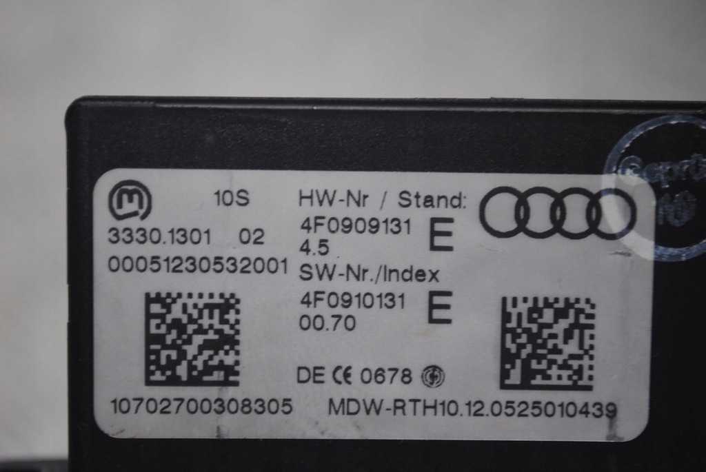 фото №5, Замок зажигания ключ вкладка комплект 4f0909131e, 4f0837220r audi a6 c6