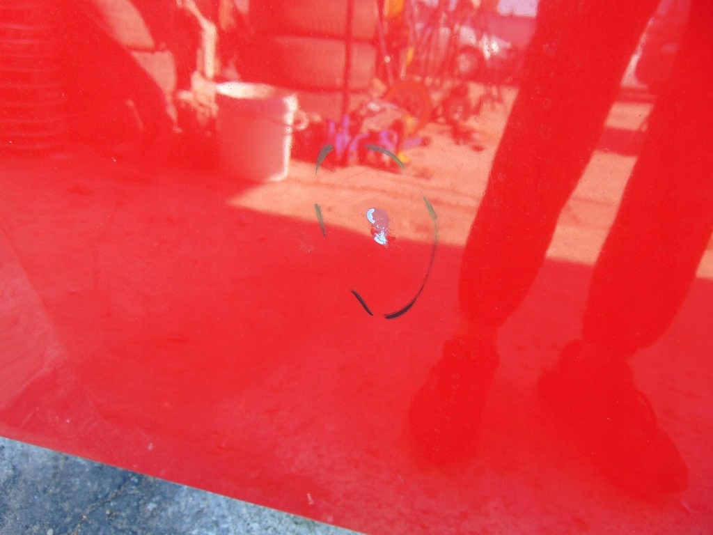 фото №8, Капот крышка двигателя skoda fabia ii lift roomster czerwona ładna