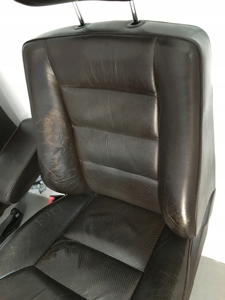 фото №5, Обивка кожаный сиденья заднее сиденье обшивки кожа коричневая mercedes w124 sedan